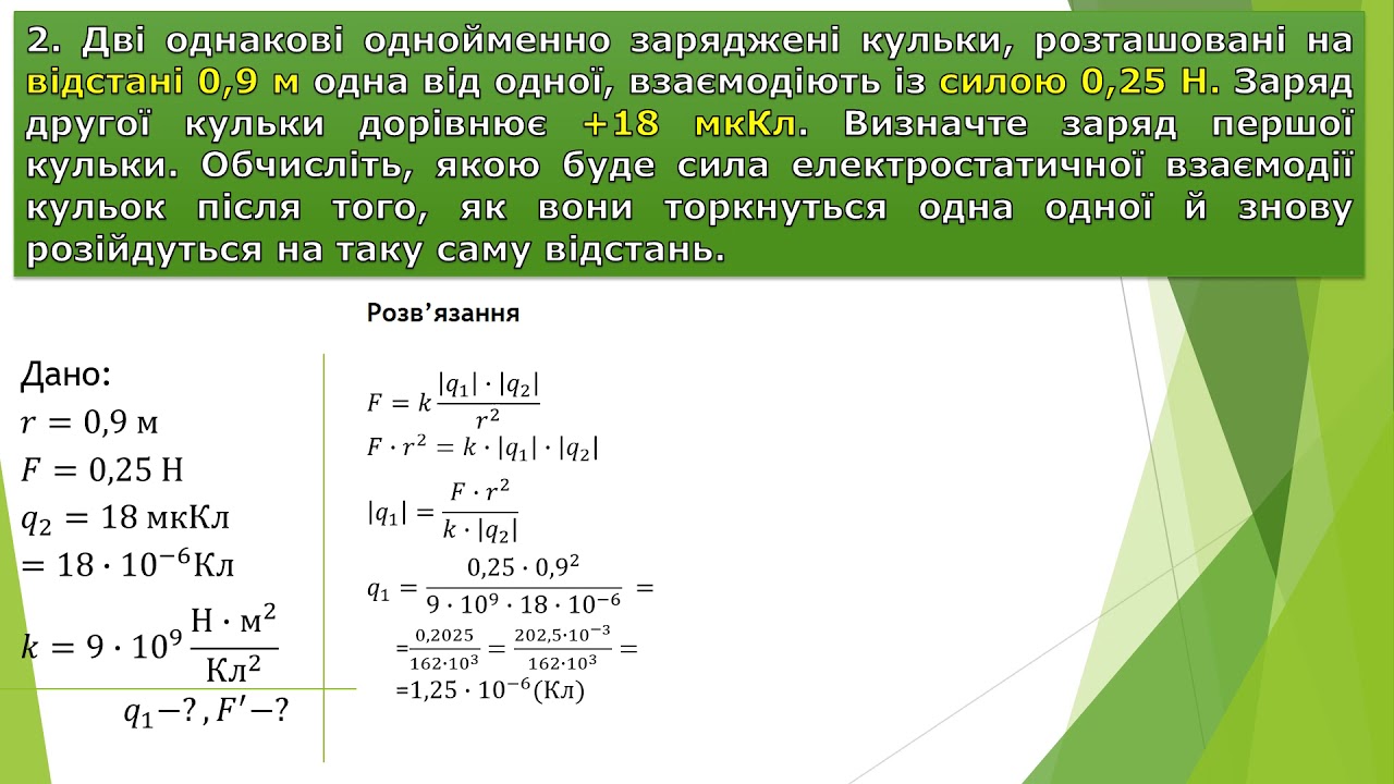 Закон Кулона. :: Фізика.